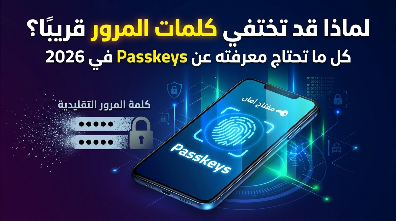 لماذا قد تختفي كلمات المرور قريبًا؟ كل ما تحتاج معرفته عن Passkeys في 2026